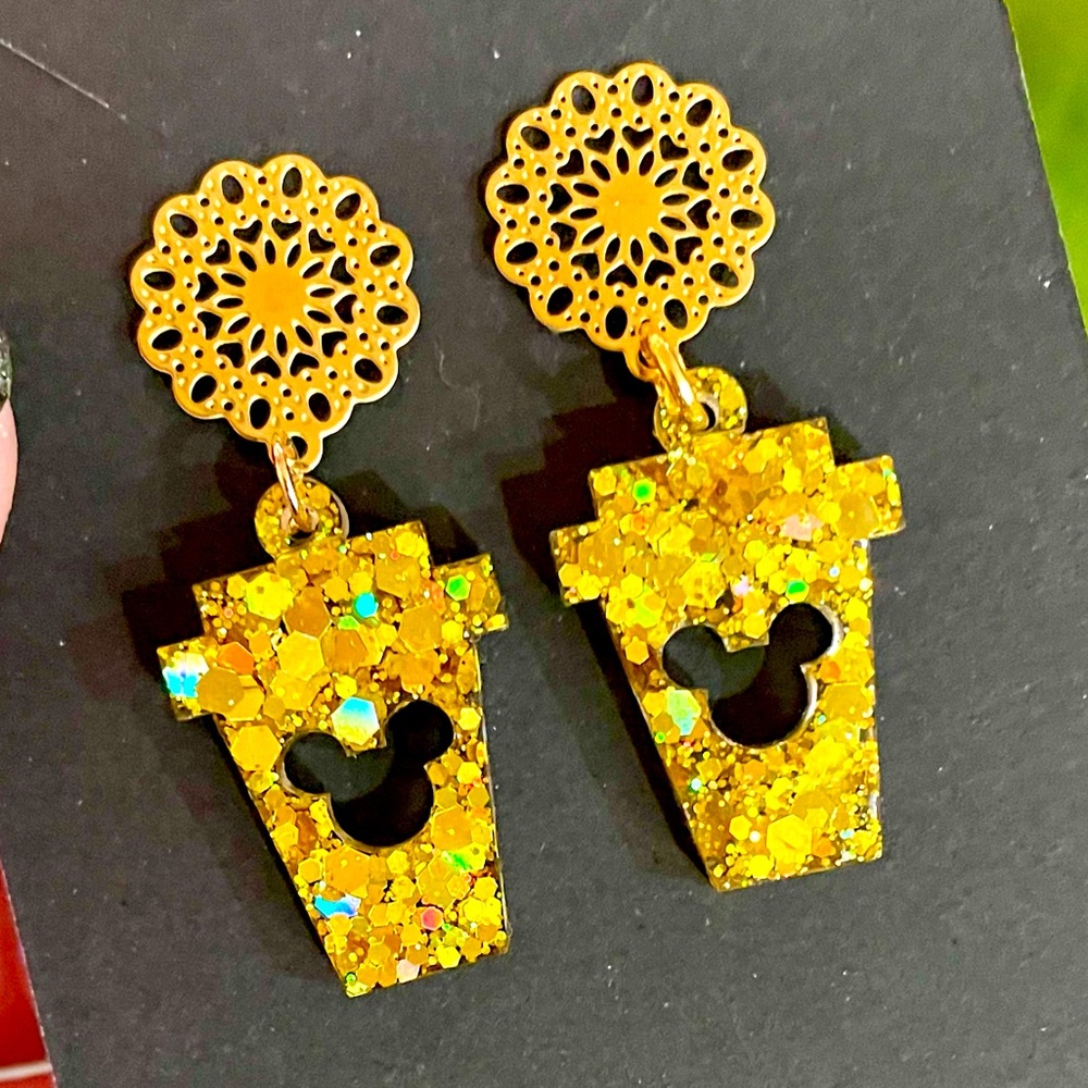 Mickey Coffee Cup Earrings